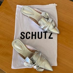 Brand new Schutz flat mules shoes. Size 8